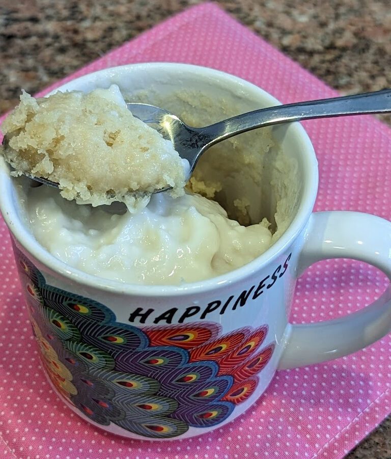 Sugar-Free Lemon Mug Cake (Low Carb, Keto) - How 2 Do Keto