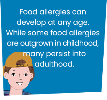 Over 50% of children with a food allergy do not have family with a food allergy graphic