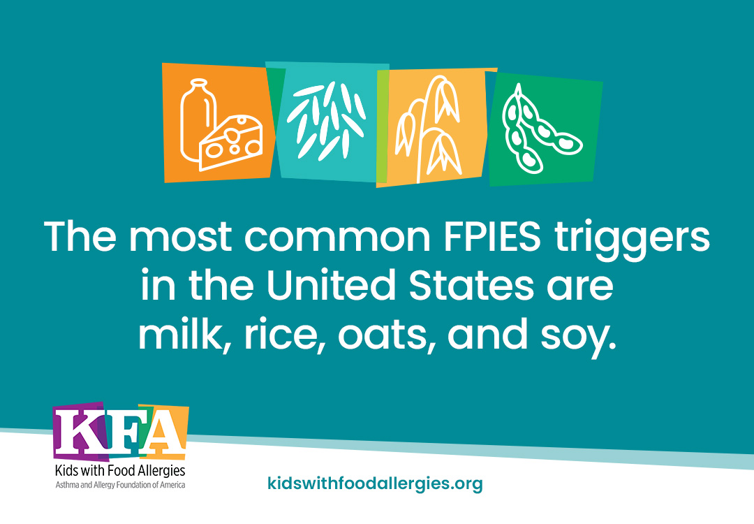 The most common FPIES triggers in the United States are milk, rice, oats, and soy.