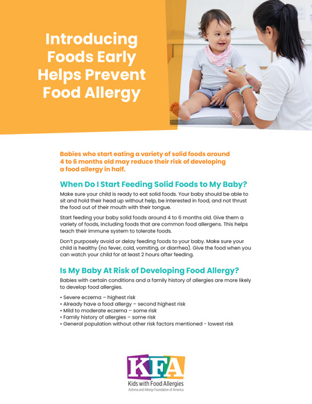 early-introduction-to-foods-handout-web-lg Introducing Food Early Helps Prevent Food Allergy handout cover