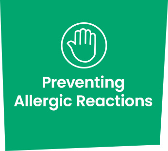 preventing allergic reactions icon